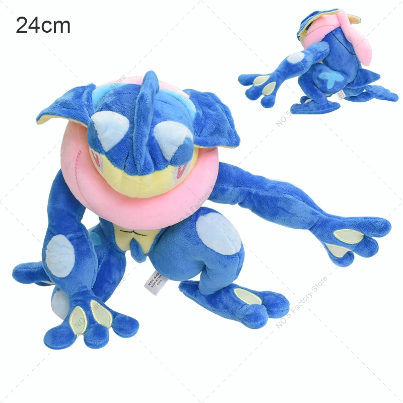 Pokemon carino Greninja peluche tasca mostro Anime morbido peluche bambola bambini bambini regali di compleanno 24-33cm