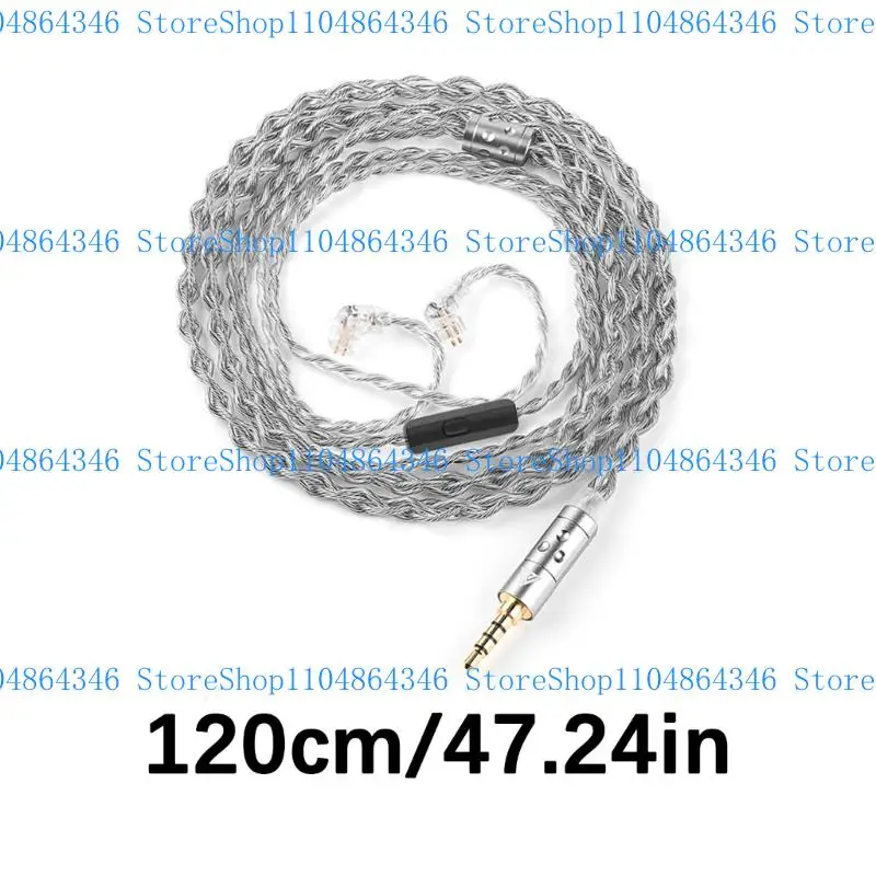 5ASD柔軟な低抵抗ヘッドフォンのアップグレードケーブル酸素イージー銅ケーブル120cm