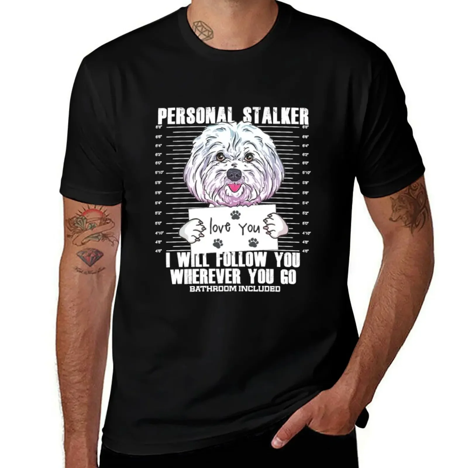 

Funny Maltese Malshi Dog T-Shirt cheap stuff Blouse animal prinfor boys workout shirts for men