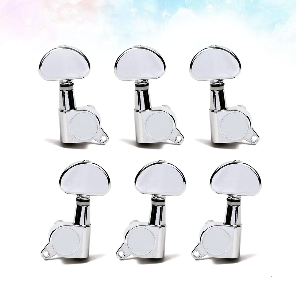 

6 pcs Guitar Tuning Pegs Machine Heads Strong Metal Endurance Fix Strings Acoustic Electric Guitars Bass Ferrules Threaded