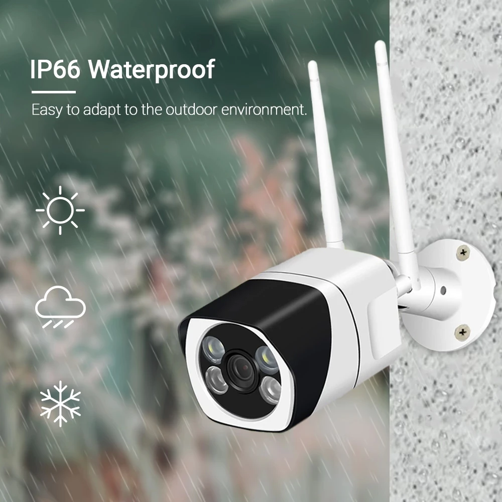 V380 Pro 1080P Wifi IP Security Camera Outdoor Night Vision Wireless CCTV Smart Home Bullet Camera 2 Way Audio