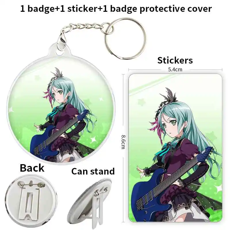 Hikawa Sayo Game Anime Character Badge Brooch anchor Peripherals Pin Accessories CosplayCute Clothes Lover Clothes Jewelry Metal