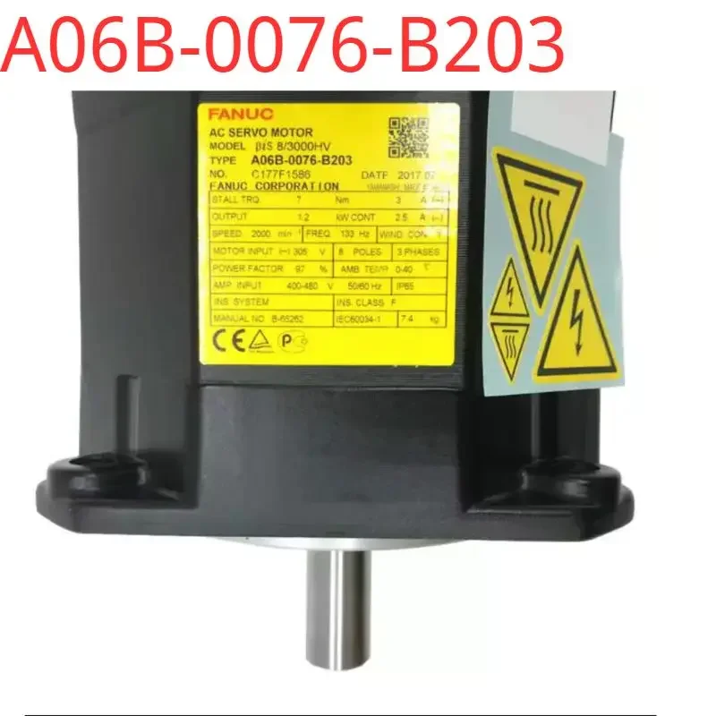 A06B-0076-B203 Servomotor ok probado de segunda mano en buenas condiciones