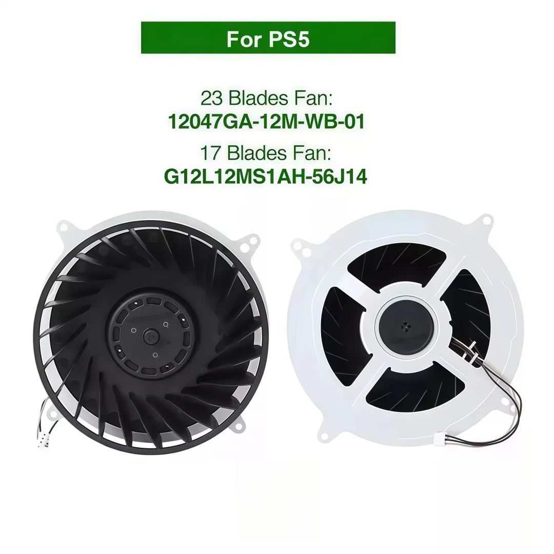 New Replacement Internal Cooling Fan 17‑Blade / 23‑Blade Radiator Fan For Sony PlayStation 5 PS5 Console Repair Spare Part