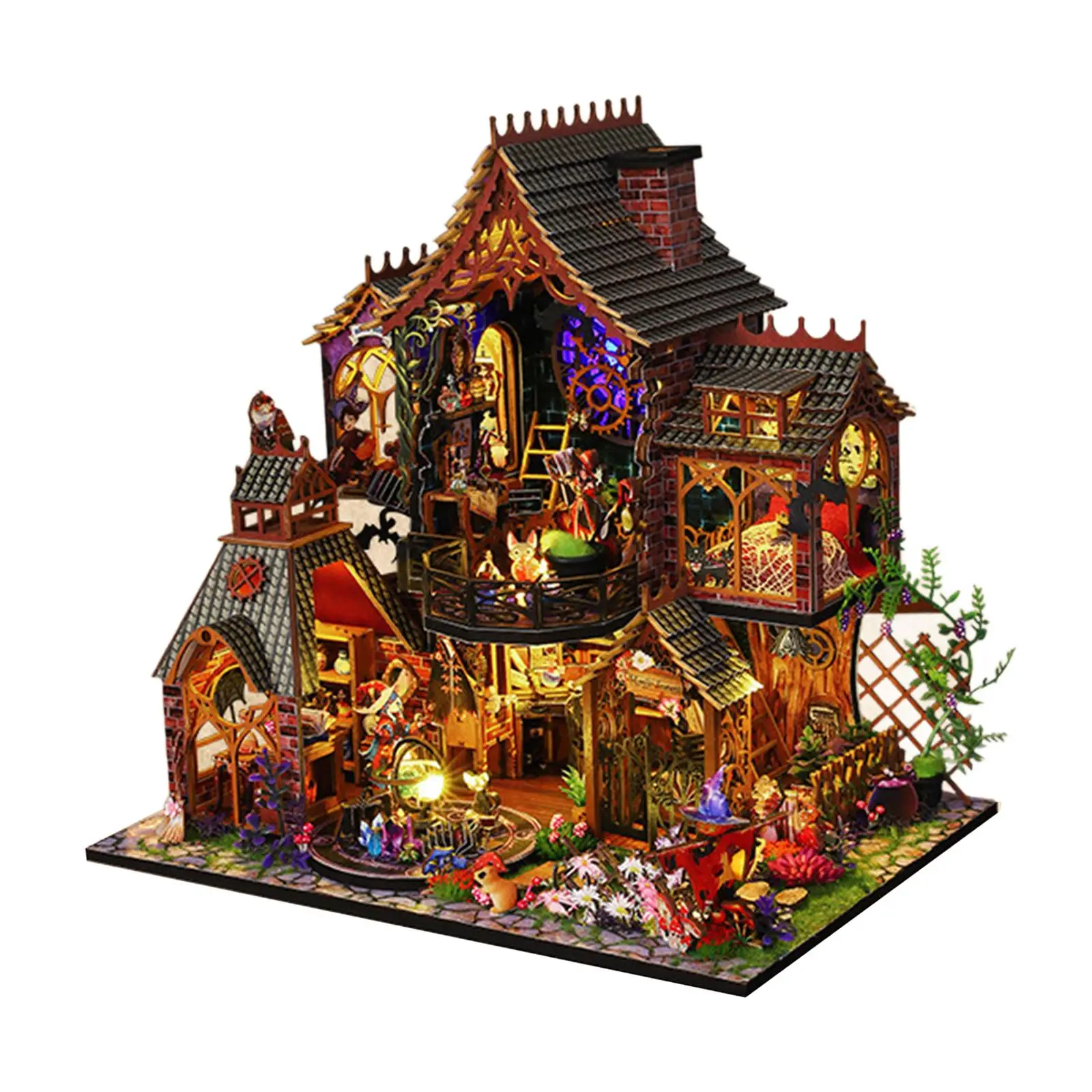 DIY Dollhouse Kits Birthday Gifts Artwork Handcraft Educational 3D Puzzle