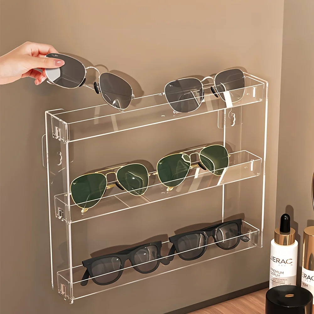 1pc Acrylic Multi-Layer Storage Rack for Nail Polish,Wall-Mounted with Large Capacity for Floor or Wall Use,Nail Polish Organize