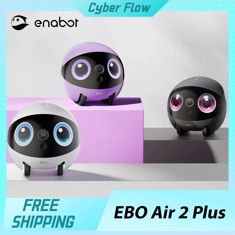 Enabot Air 2 Plus Robot inteligente AI cámara inalámbrica Robot monitoreo remoto mascota compañero Robot Control en tiempo Real regalos