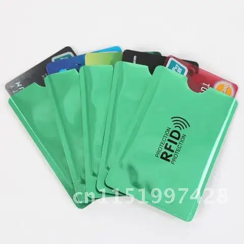 Card Holder Metal Credit Cardshell Aluminium Protect Anti Rfid Blocking Reader Lock Id Bank Card Holder outer casing NFC