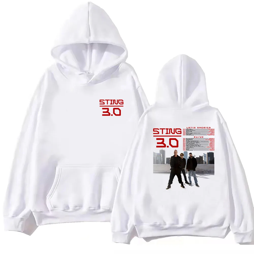 2025 Sting 3.0 Tour 2025 هوديي 2 الوجهين Harajuku البلوز القمم البلوز هدية المشجعين