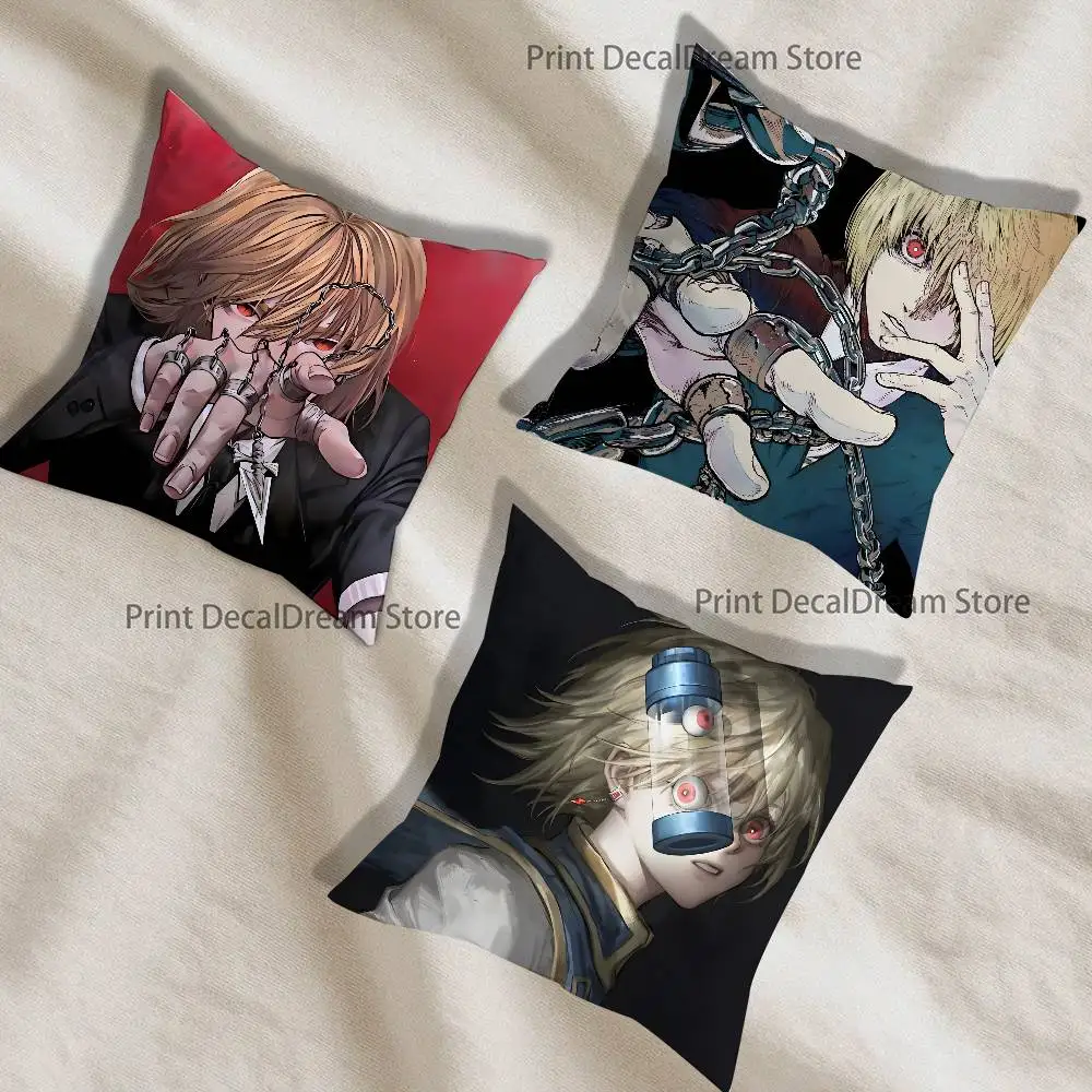 

Anime Hunter K-Kurapika Pillow Case Ultra Soft Skin Friendly Fabric Cloud Like Comfort & Concealed Zipper
