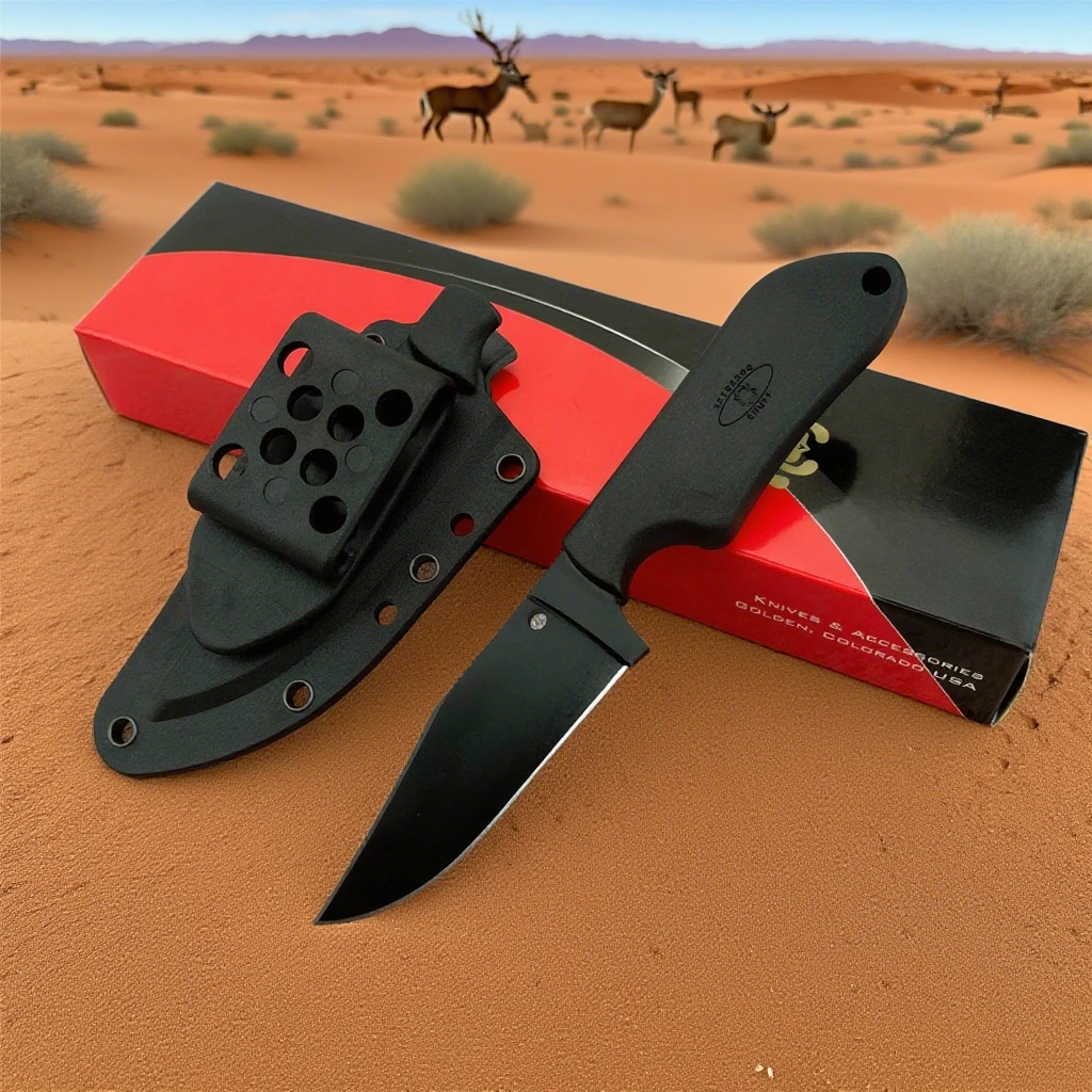 BK20 SP Un cuchillo recto de alta calidad para exteriores para senderismo, Camping, barbacoa, herramienta multiusos portátil duradera, multiherramienta