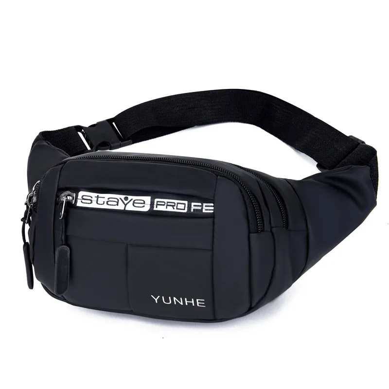 Fashion Large-capacity Men Waist Bag Casual Oxford Anti-theft Chest Bag Outdoor Travel Waterproof Sports Mobile Phone Bag