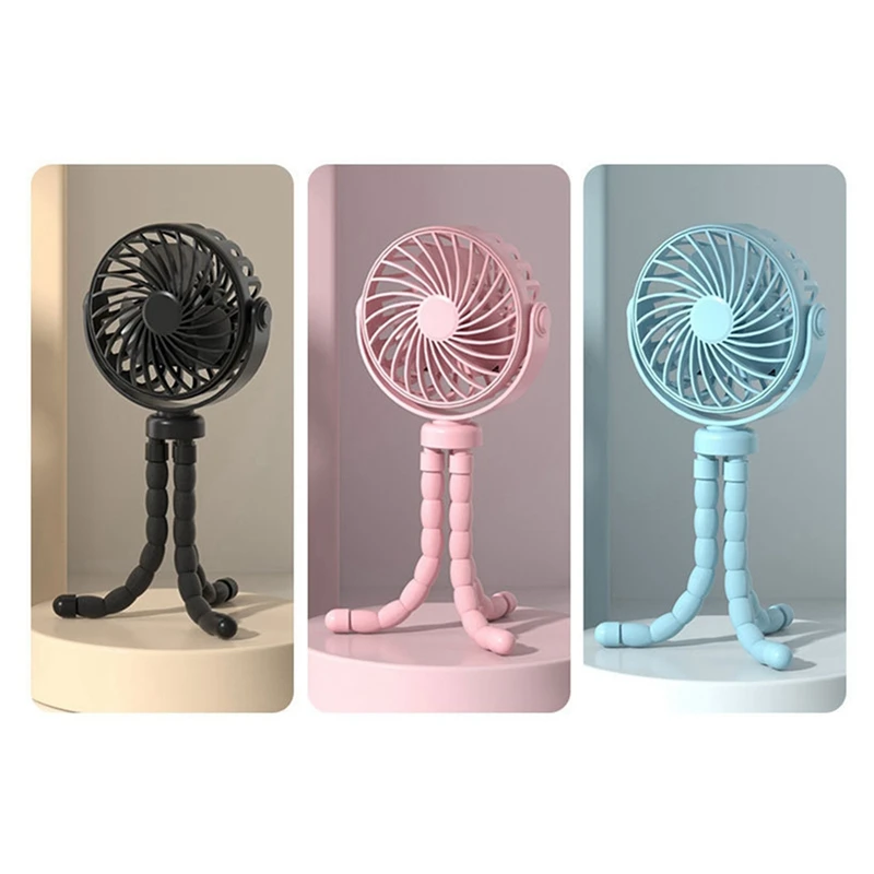 

Octopus Fan, Desktop Camping Fan, USB Rechargeable Tripod Fan, With Light Fan