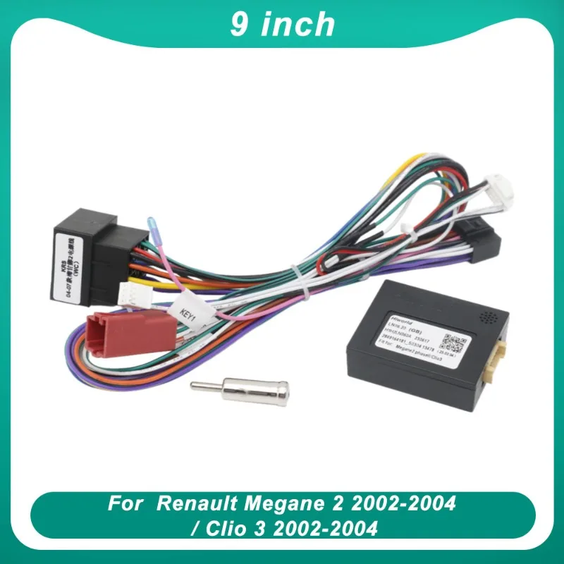 16Pin CANBUS Radio Power Cable for Renault Megane 2 Clio 3