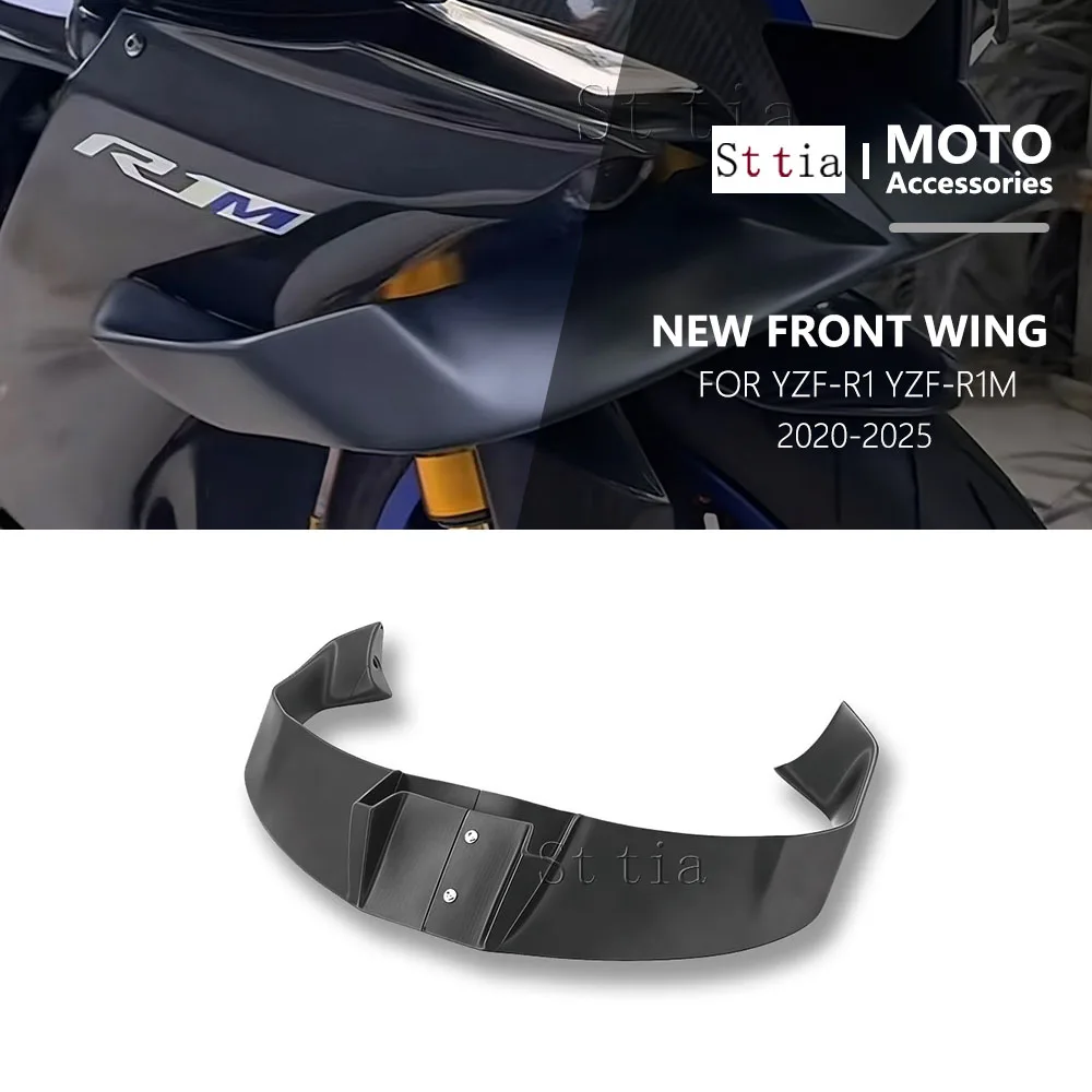 For YAMAHA YZF-R1 YZF-R1M 2020-2025 R1 R1M Motorcycle Winglets GP Wing Downforce Naked Frontal Spoilers YZFR1 Front Spoiler
