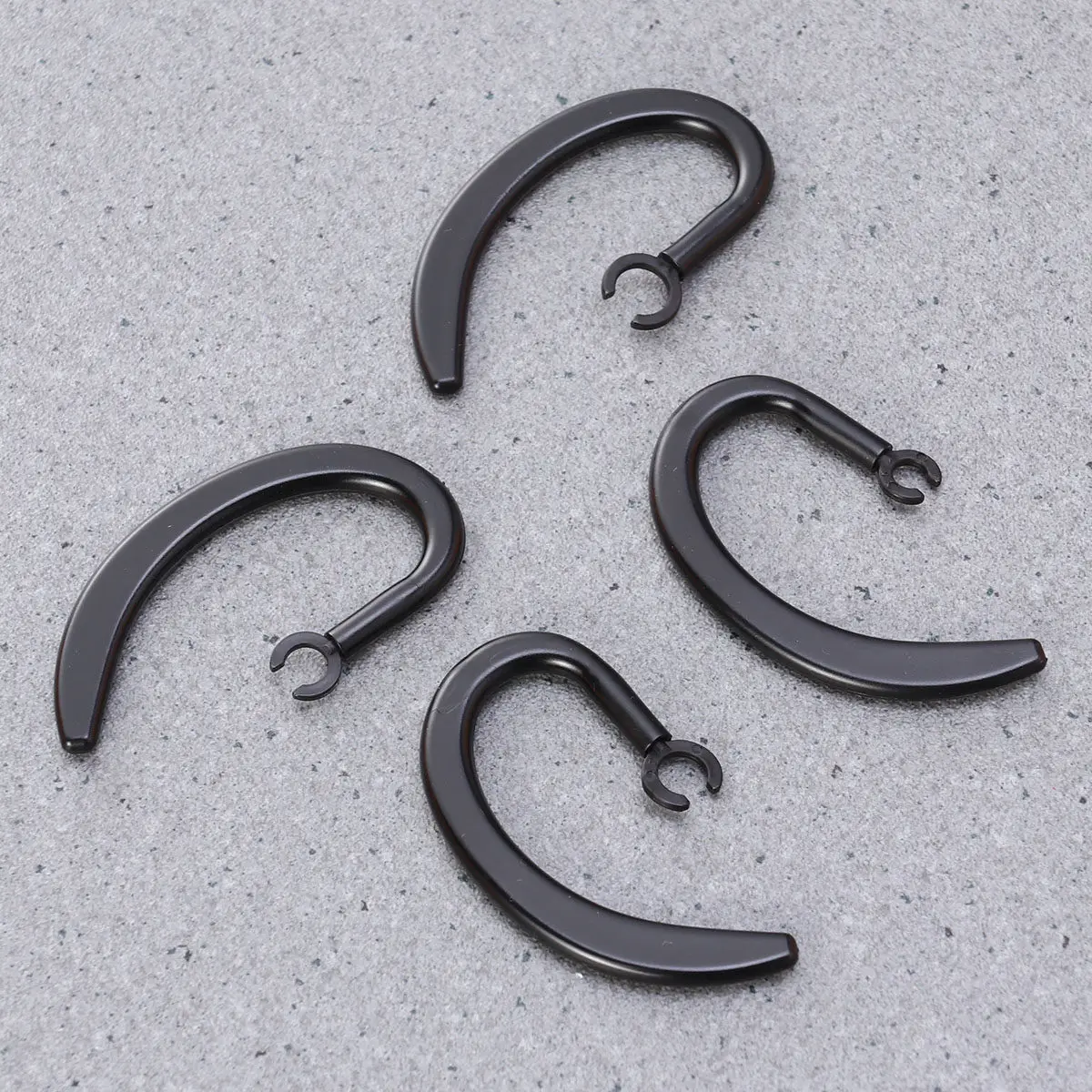 12Pcs Ear Hook Rubber Adjustable Rotatable Telescopic Clamp Ergonomic Ear Hook for Wireless Earphones