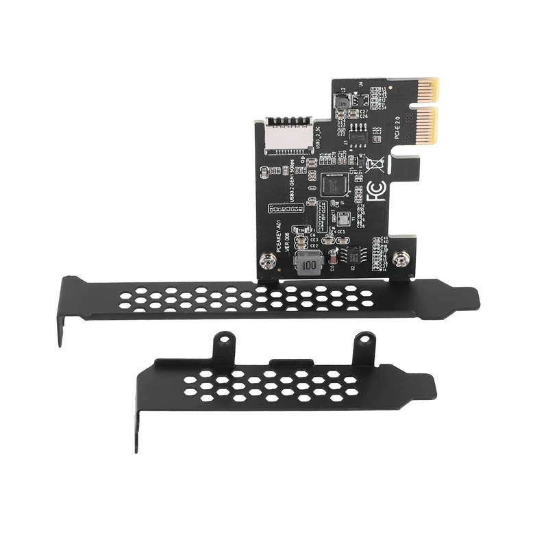 PCI Express 2.0 X1 USB 3.2 Gen1 TYPE-E Add On Card Pcie Front Type-C Adapter Riser USB3.1 Gen1 A-KEY 5Gb Expansion Card