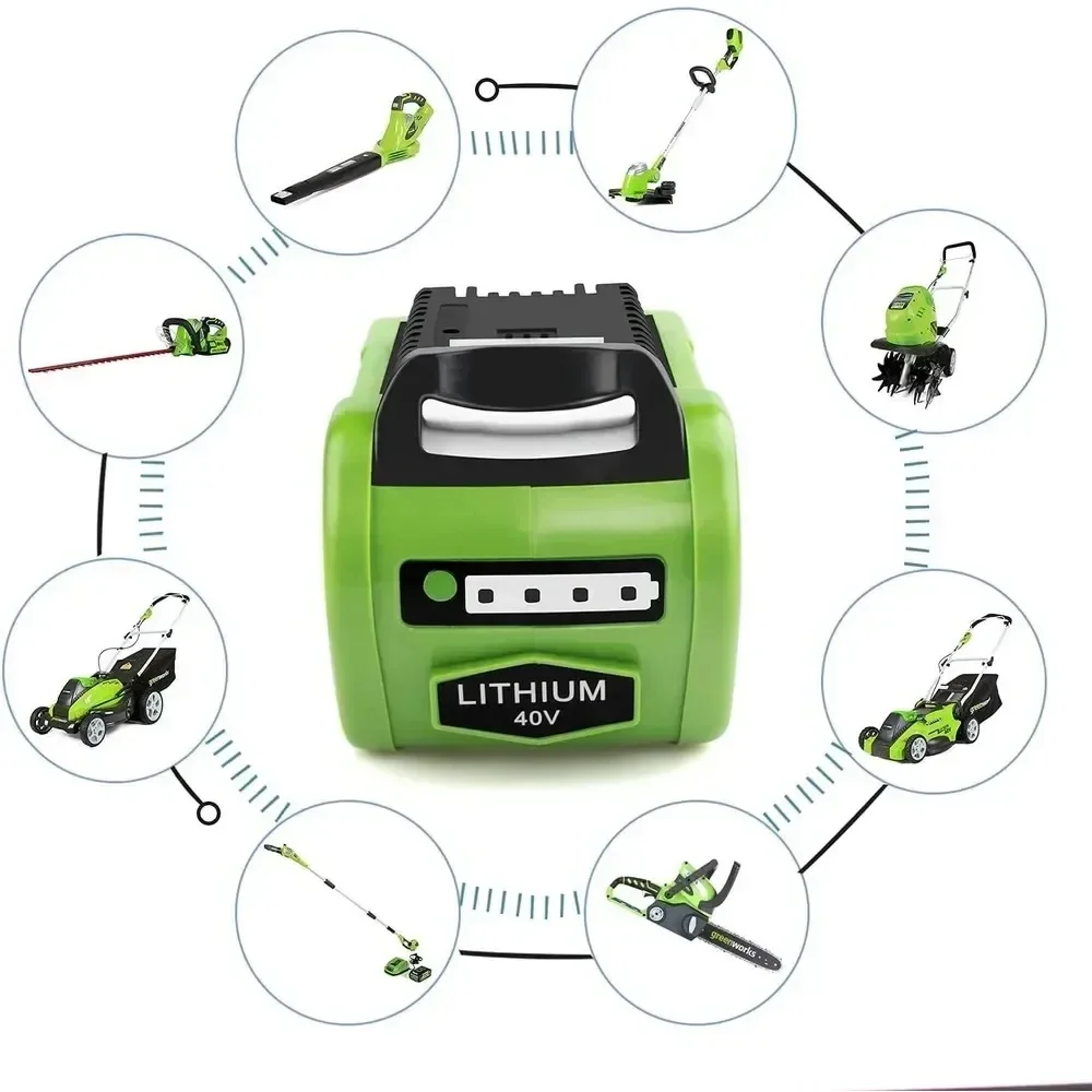 Per Greenworks 40v batteria 5.0/6.08.0Ah batteria ricaricabile per 29462 29472 29282 batterie per utensili elettrici per GreenWorks 29462