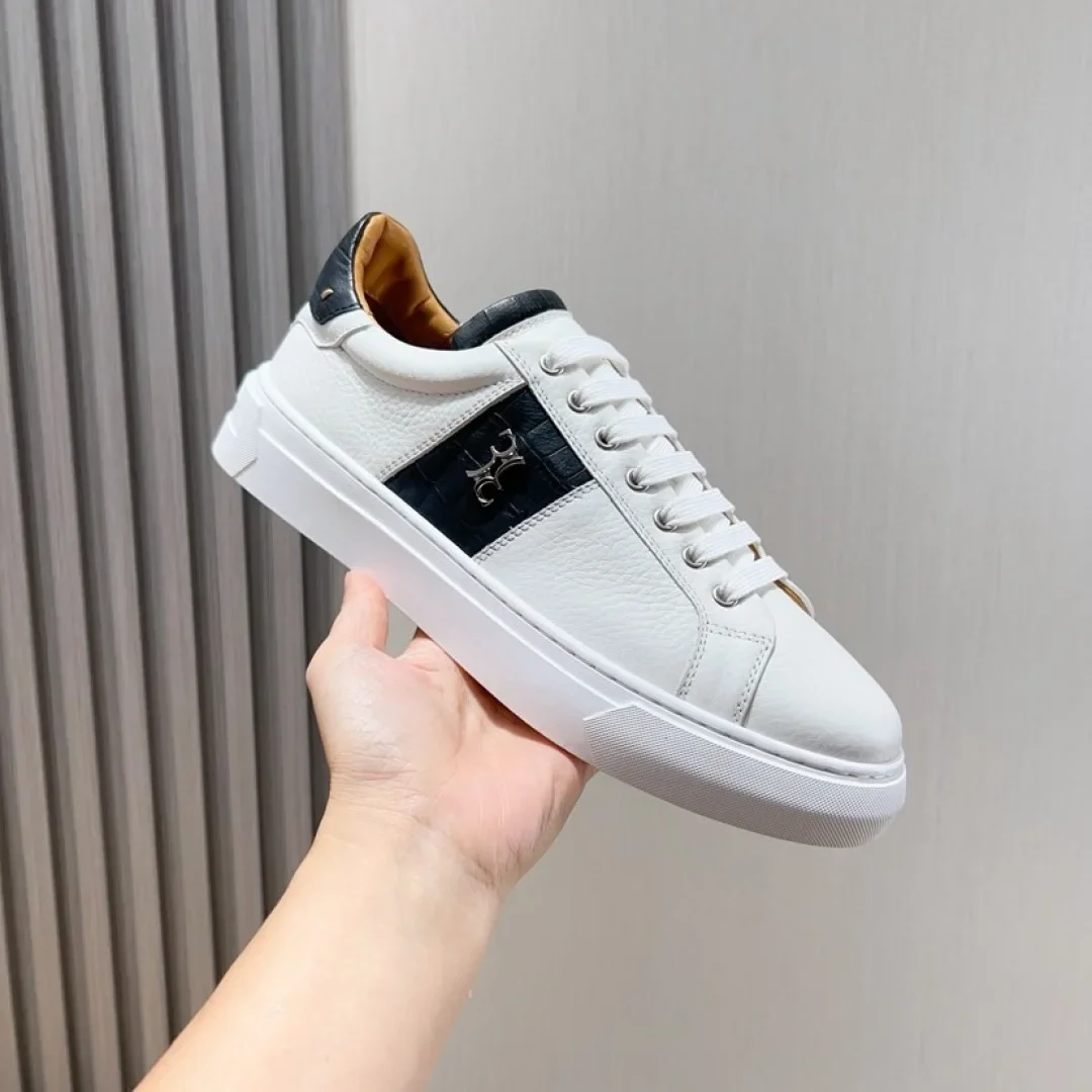 BLLIYOSS BILLIONAIRE 2026 SS New Shoes Men Calf leather stitching Sports comfort High quality Outdoors European big size:39-46