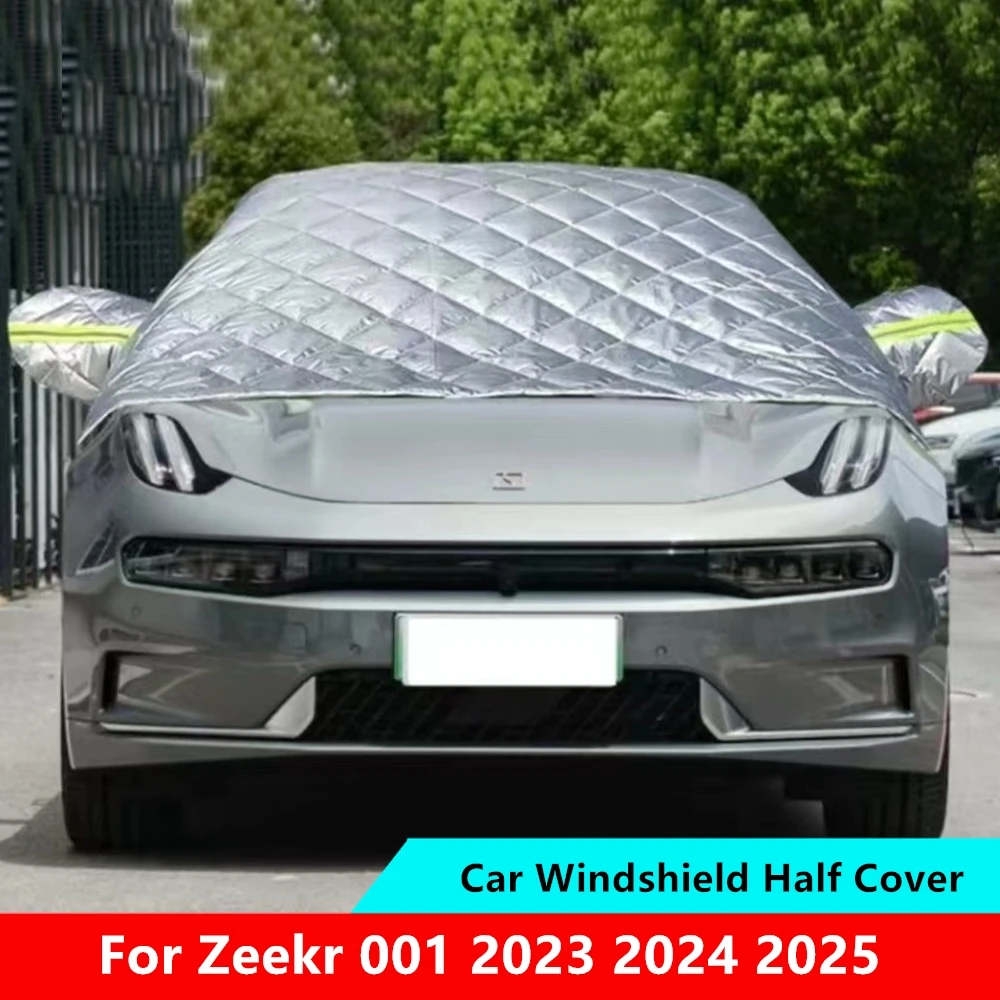 

Car Windshield Mirror Reflective Bar Cover For Zeekr 001 2023 2024 Cotton Wool Sun Shade Protector Winter Snow Rain Dust Frost