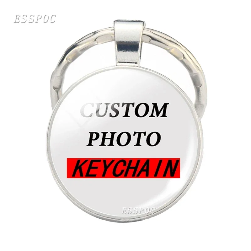 Personalized Photo Keychain Custom Family Photo Baby Child Dad Mom Brother Sister Grandparents Metal Key Chains