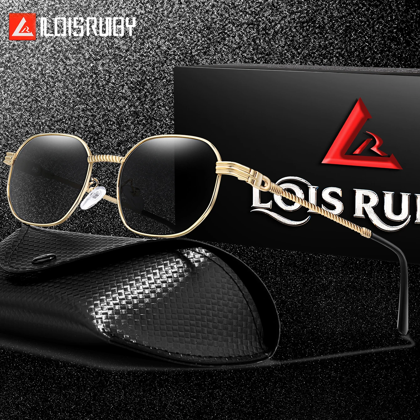 Retro Radfahren Sonnenbrille Frauen Männer Schwarz Metall Unisex Runde Sonnenbrille Trendy Klassischen Stil Punk Brillen UV400 Mit FALL