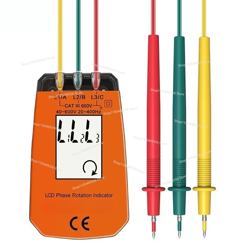 Sequence Detector High Precision Power Lack Phase Detection Test Three-Phase AC Test Phase Sequence Table