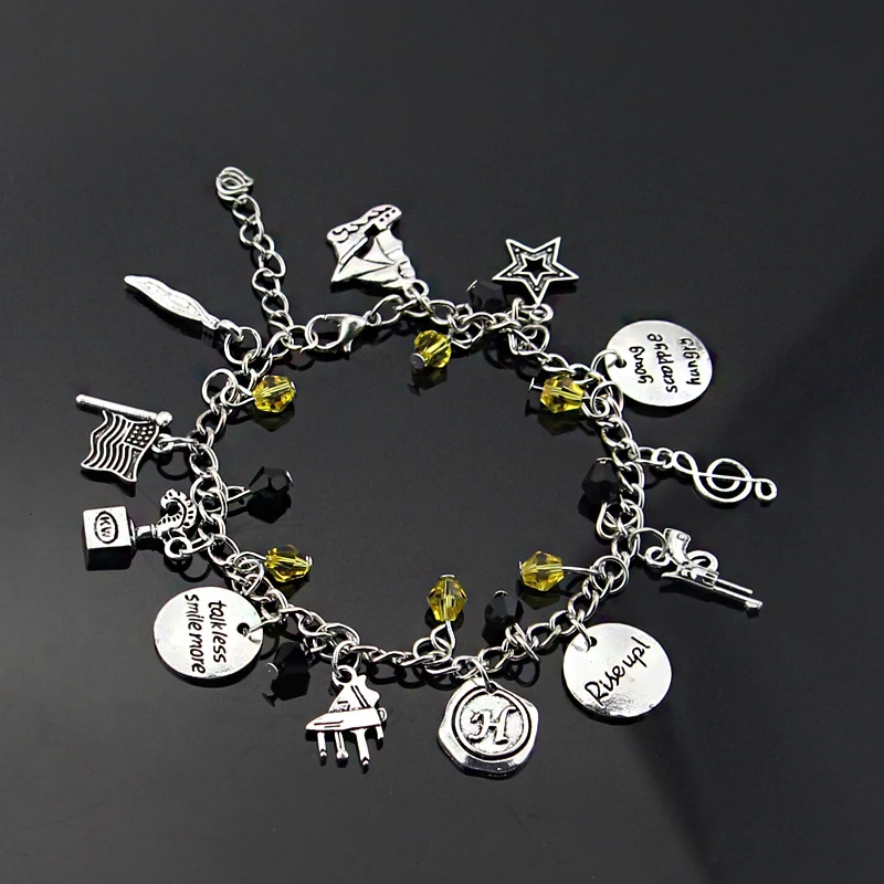 Hamilton Broadway Music Charm Bracelet Musical 