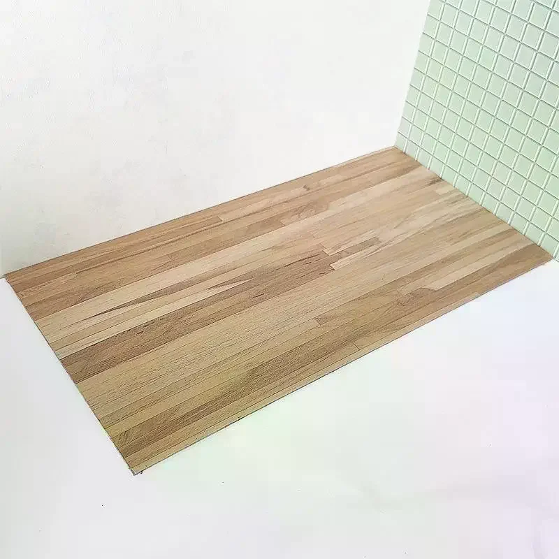 1 Piece 1:12 Doll House Furniture Wall Floor Decor Miniature Dollhouse PVC Imitation Wood Flooring Mini Floor Boards Floor Tiles