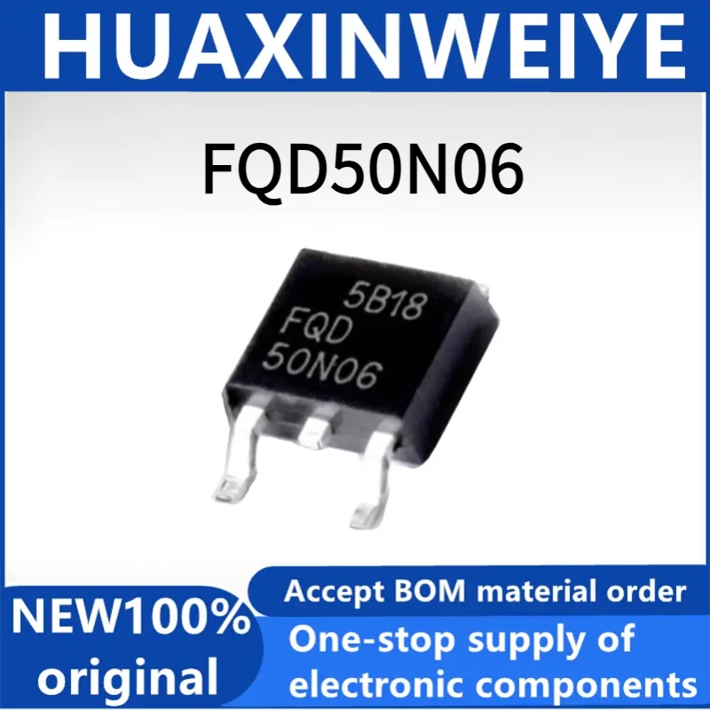 1/10/100PCS FQD50N06 N-Channel MOSFET Transistor 50N06 50A 60V TO252