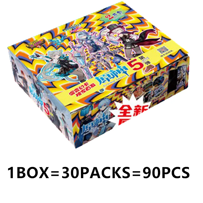 Gioco Genshin Impact Cards Anime Project TCG Game Lumine Booster Box Collection carte giochi Rare SSR PR Card Toys regali di compleanno