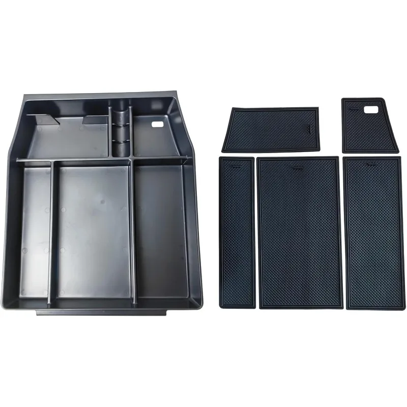 منظم وحدة التحكم المركزية متوافق مع 2021 2022 2023 2024 Ford F150 الملحقات الداخلية، صينية تخزين إدراج صندوق مسند الذراع (Fu) #5