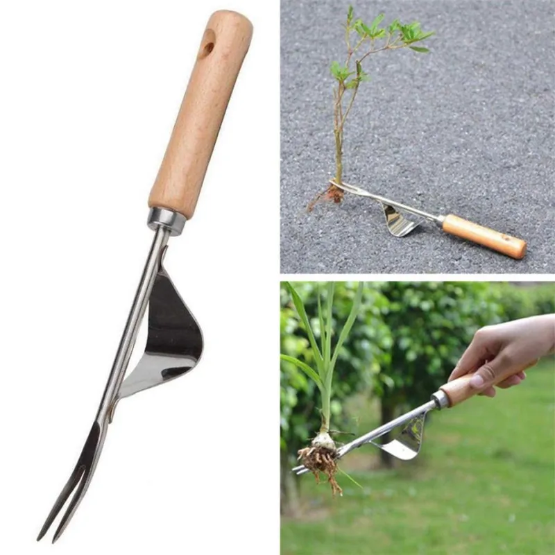 Estrattore di erbe infestanti portatile in alluminio estrattore di radici artiglio Weeder manico lungo Stand Up Weed Puller manuale giardino prato strumento esterno Killer
