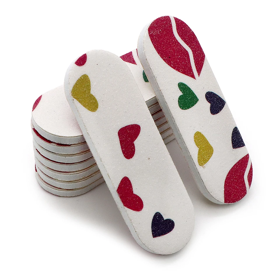 Set de 20 limas de uñas mini portátiles, bloque pulidor, herramientas de manicura para uñas naturales, suministros para fiestas navideñas 6