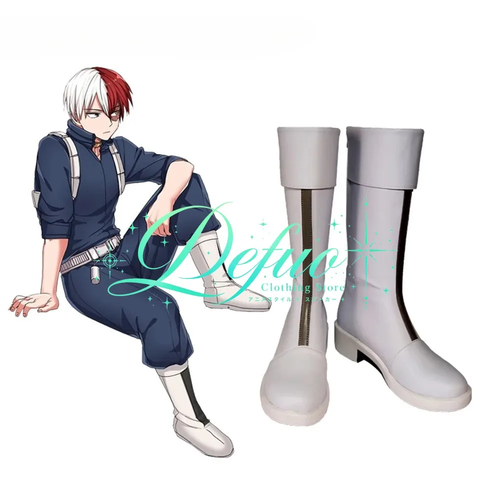 Game Free Ship Cosplay Shoes Todoroki Shoto Boots Props Anime Halloween Christma Performance Party