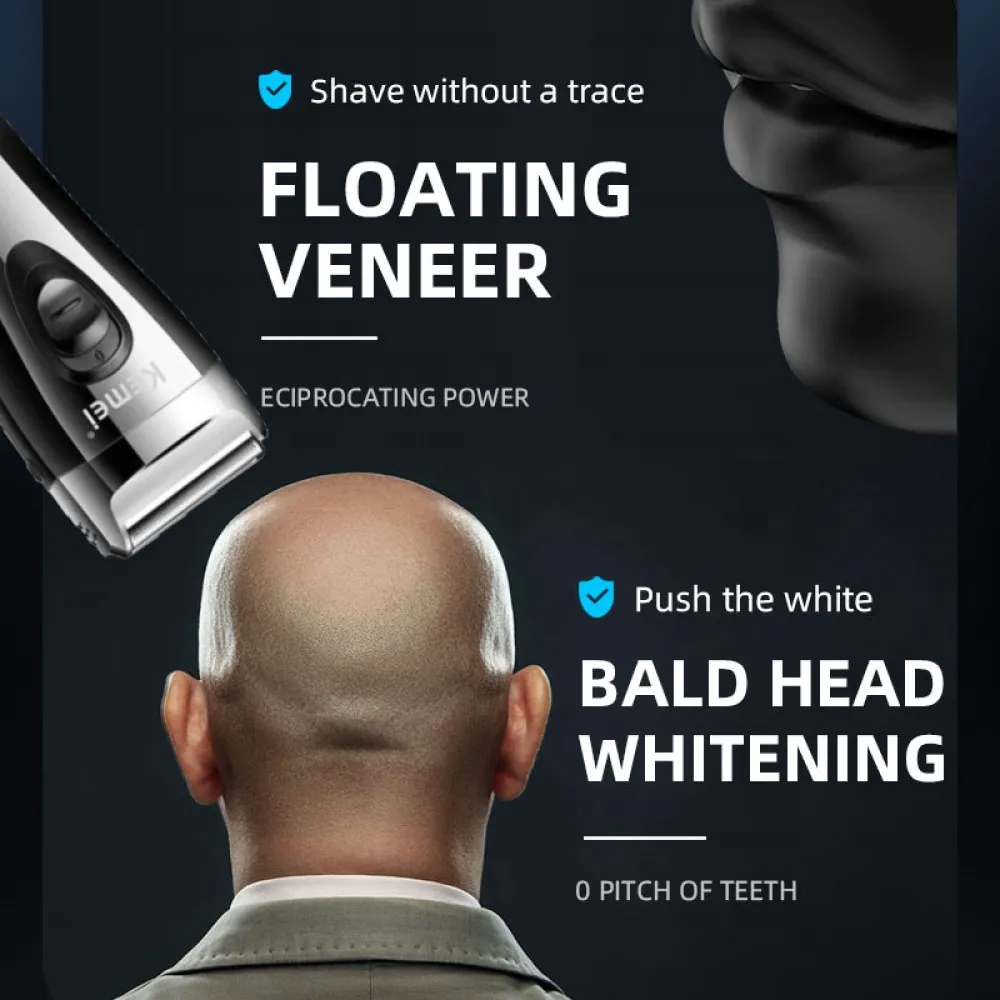 Powerful Rechargeable Shaver For Men Foil Electric Shaver Beard Head Shaving Electric Razor Facial USB with extra mesh