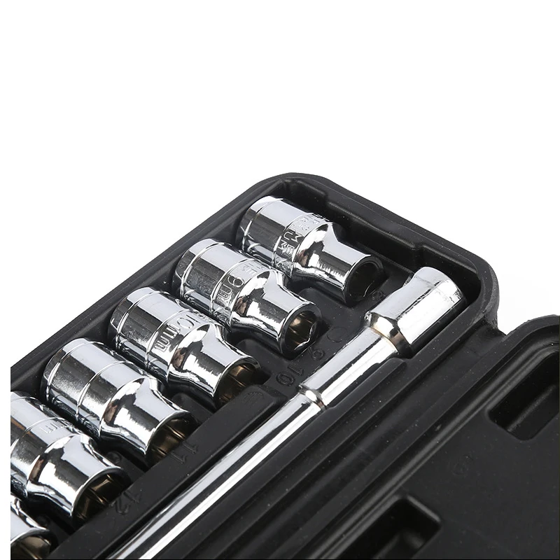 13pcs 1/2 inch Drive Socket Set With Handle 8-19mm Sleeves T type Wrench Allen key Kit Combo Auto Hand Tool Repairing Tools