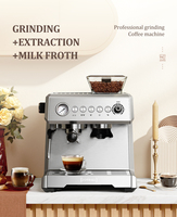 Italian fully automatic coffee machine, home espresso machine and milk foam grinder can adjust the grinding coarseness