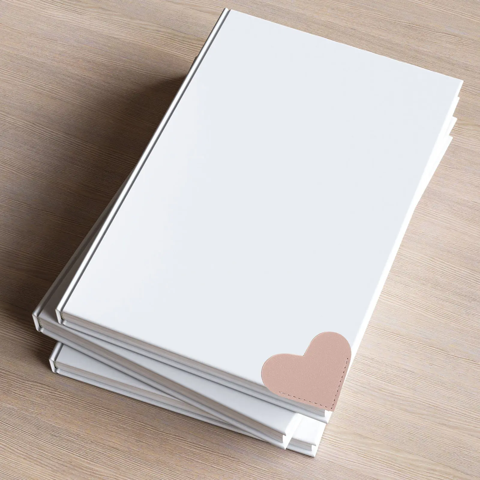6Pcs Heart Bookmarks Lifetime Durability Hand-Stitched Corner Page Markers Portable Kid Gifts Christmas Present