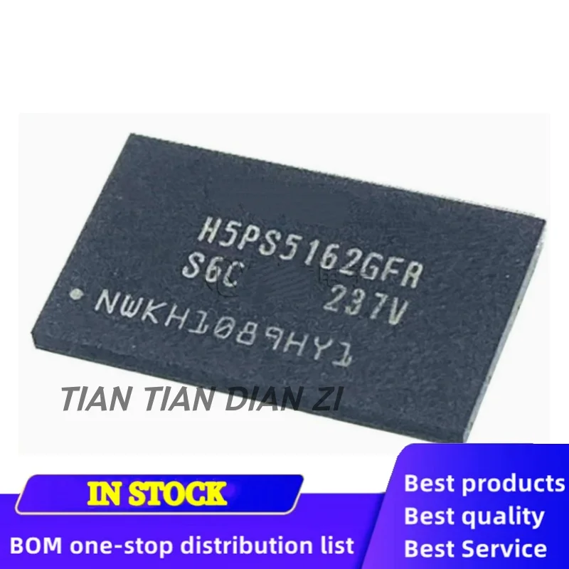 2pcs/lot H5PS5162GFR H5PS5162GFR-S6C BGA packaging ic chips in stock