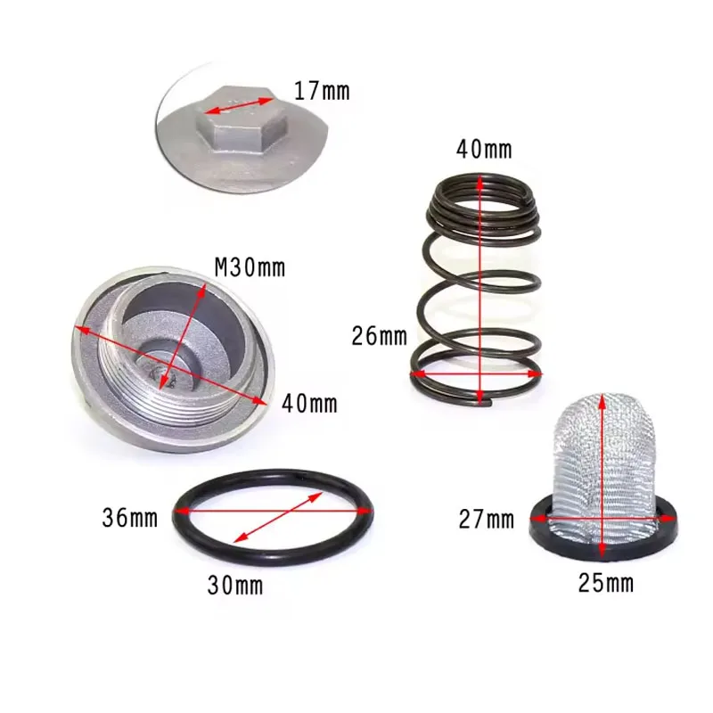 Set Motorcycle Engine Parts Plug Moped Oil Filter Drain GY6 50cc To 150cc 125/150 For Baotian Benzhou image 5