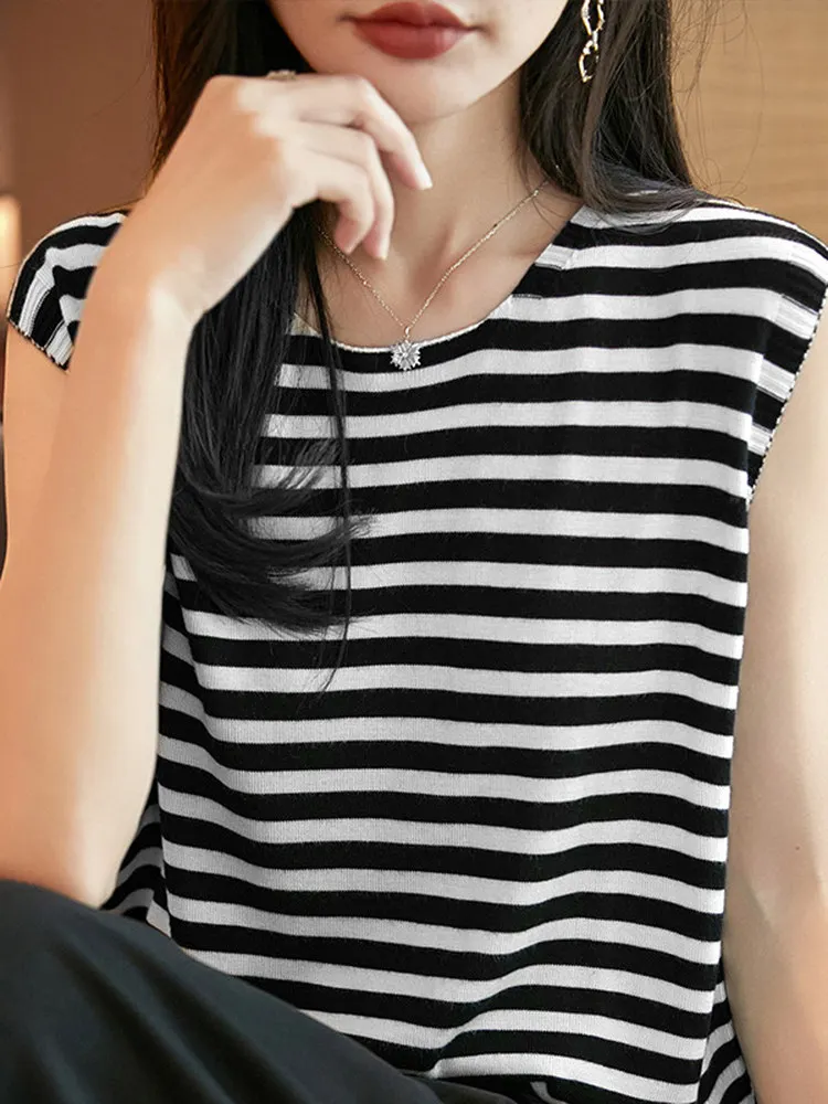 여성 니트 스트랩 베스트 스퀘어 칼라 슬림 탑 캐주얼 루즈핏 이너웨어 수트용 초가을 신상품