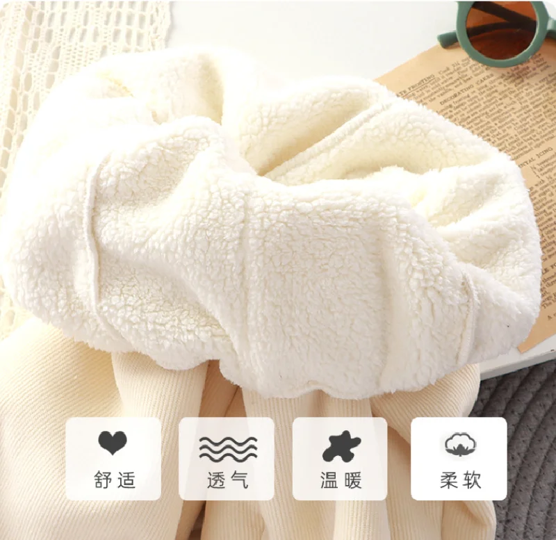Kinderhosen mit Fleecefutter für Jungen und Mädchen, dicke, warme Samthose für Herbst und Winter, gefütterte Freizeithosen, Kinderkleidung 3-12 Jahre – Detail 6