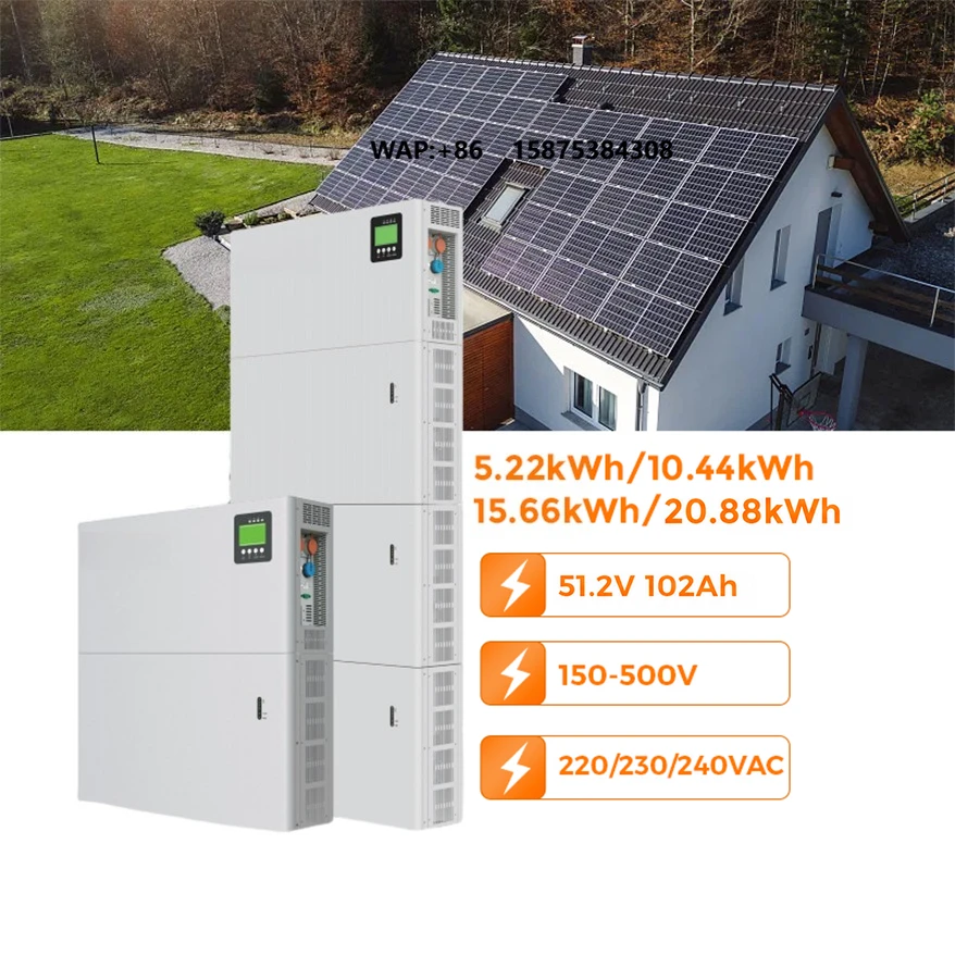 ESS Energy Storage Stackable All in One Solar Battery with on Off Grid Hybrid Inverter 51.2V 100Ah 5kW Solar Energy System