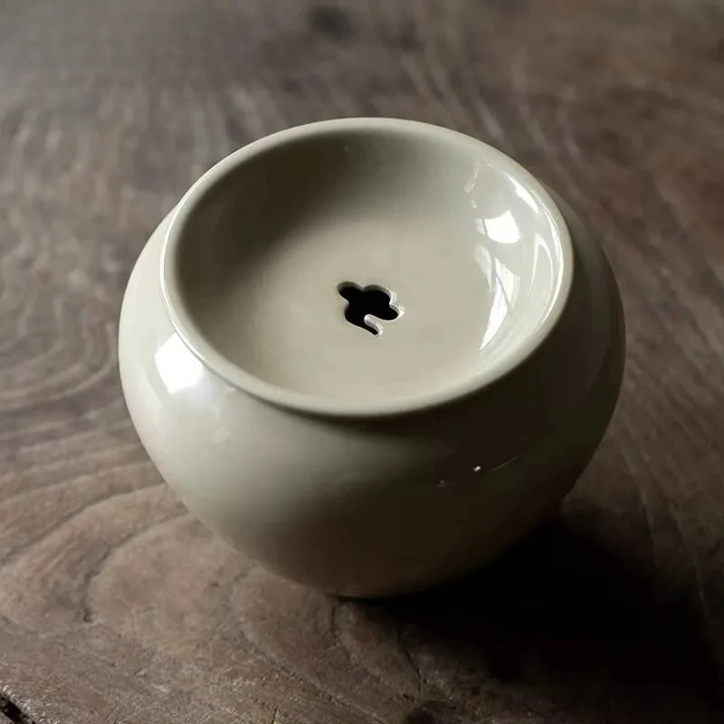 500ml Plant Ash Glaze Japanese Ceramic Tea Basin Tea Residue Barrel With Cover  Basin Cup Wash Kung  Ceremony Utensils
