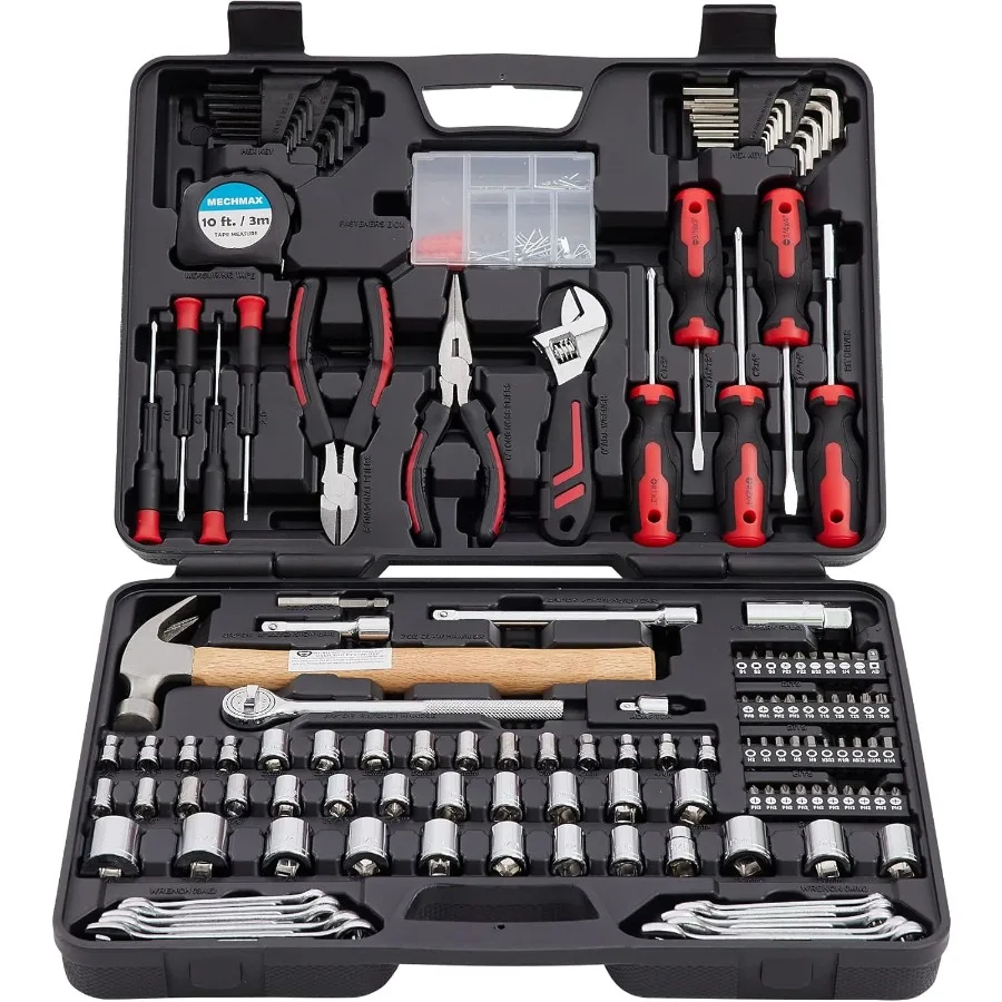 

245 Piece Comprehensive Home and Automotive Tool Kit Designed for Versatile Use in Home Repair Office Maintenance Mechanical Wo