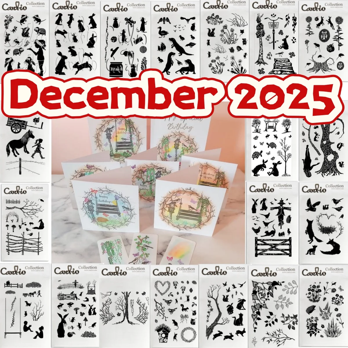 

2026 Easter Animals Tree Florals Pony Clear Stamps DIY Scrapbook Embossed Handcraft Gift Card Craft Template Decoration New