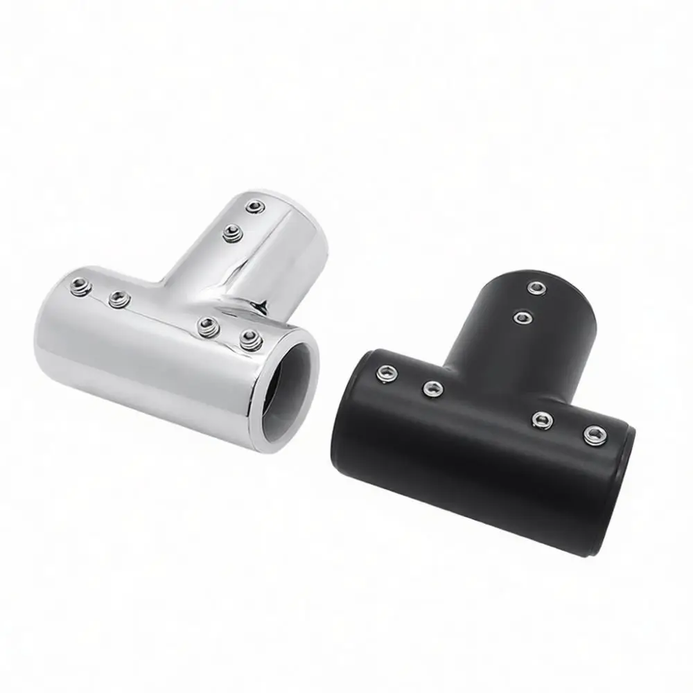 Heavy Duty Shower Enclosure Tube Connector 304 Stainless Steel Round Fitting 19mm 25mm Bathroom Hardware Support Kit