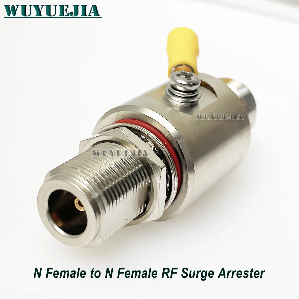 N Type Female to Female Gas Discharge Protection L16 N Coax Lightning Arrestor Surge Protector for HAM CB Radio WLAN WiFi 50 ohm