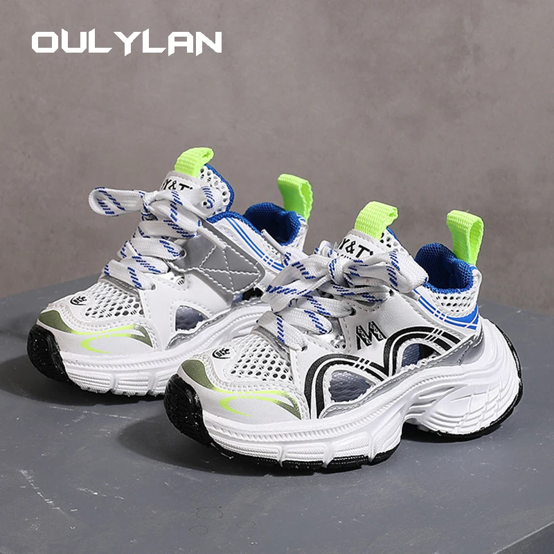 Summer Fashion Children's Sports Sneakers Mesh Hollow Breathable Shoes Boys Girls Sport Sandals Outdoor Toddler Baby Footwear